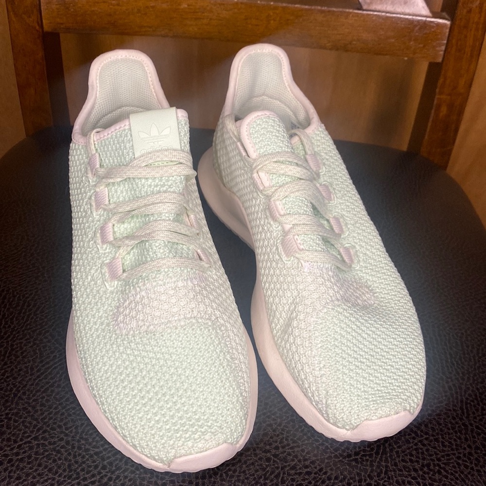Mint Adidas running shoes